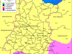 Класс пожароопасности на 22.04.2025