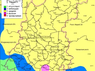 Пожароопасность 12.07.2026 - полностью 3-й класс