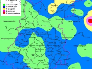 Пожароопасность на 19.06.2024