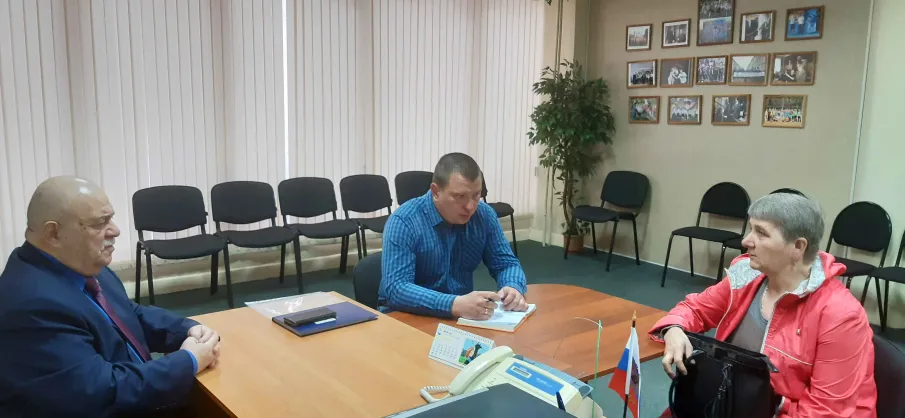 Прием граждан председателем Совета депутатов Ф.М.Фарбером.