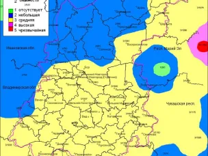 По данным ФГБУ «Верхне-Волжское УГМС», 24.06.2024 на территории г.о.г.Чкаловск установился полностью 2 класс пожароопасности лесов и торфяников.