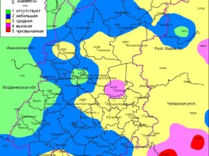Пожароопасность на 15.06.2024г.